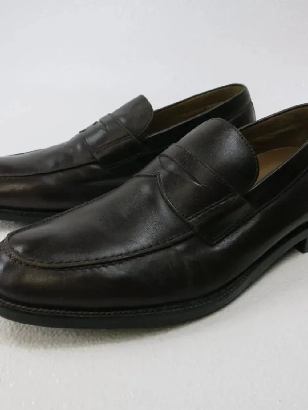 Bostonian 2POD Comfort Strap Leather Oil Tanned Moc Loafers Shoes Footwear 10 M